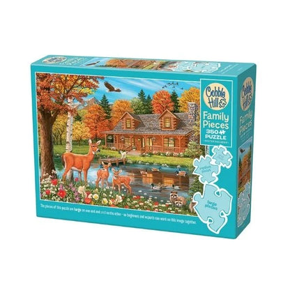Cottage Pond 350 Piece Puzzle By Cobble Hill Puzzles