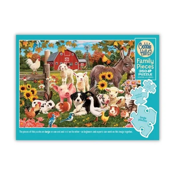 Family Farm 350 Piece Puzzle By Cobble Hill Puzzles
