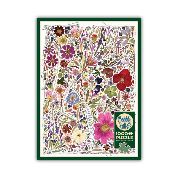 Flower Press: Spring 1000 Piece Jigsaw Puzzle By Cobble Hill - Puzazzled