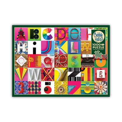 Found Alphabet 1000 Piece Jigsaw Puzzle By Cobble Hill - Puzazzled