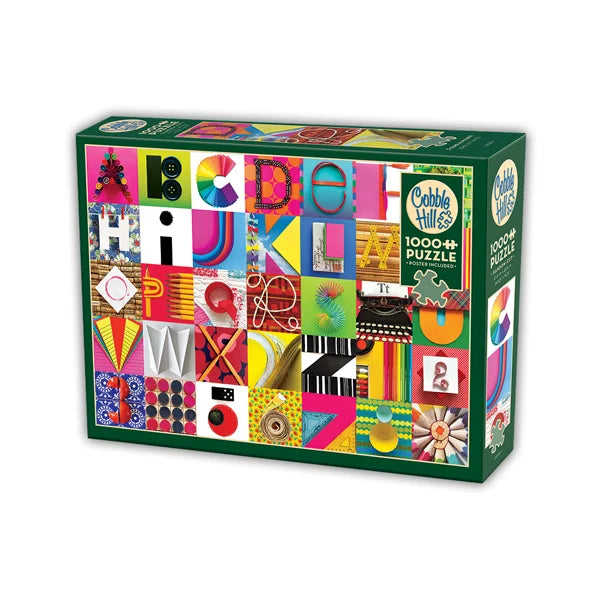 Found Alphabet 1000 Piece Jigsaw Puzzle By Cobble Hill - Puzazzled