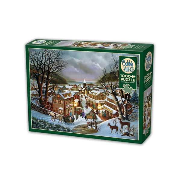 Side view of the Cobble Hill I Remember Christmas 1000 Piece Jigsaw Puzzle Box