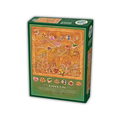 Side view of the Cobble Hill Kiwetin 1000 Piece Jigsaw Puzzle Box