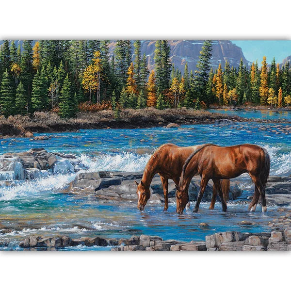 Complete image of the 'On the Rocks' jigsaw puzzle by Cobble Hill Puzzles