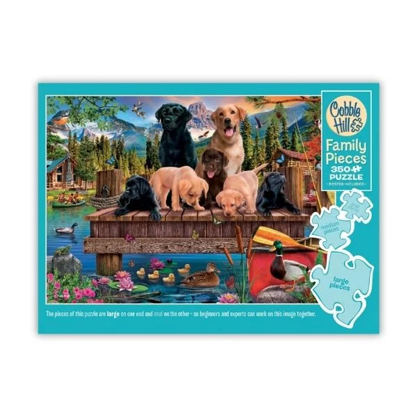 Pups and Ducks 350 Piece Puzzle By Cobble Hill Puzzles