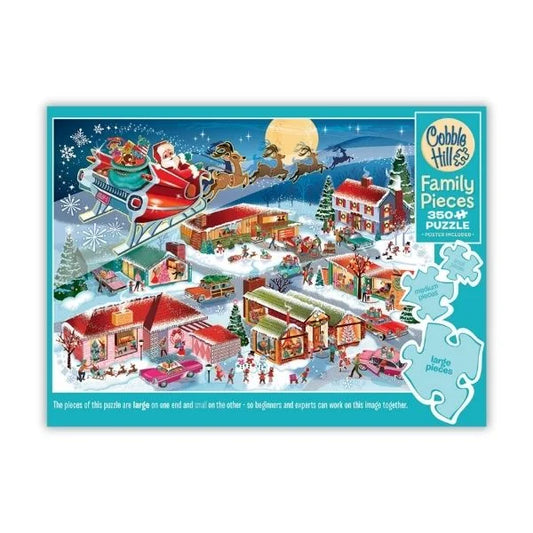 Santa's Flyby 350 Piece Puzzle By Cobble Hill Puzzles