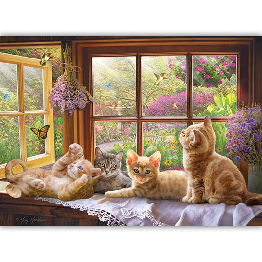 Complete image of the Cobble Hill Sunbeam 500 Piece Jigsaw Puzzle Box