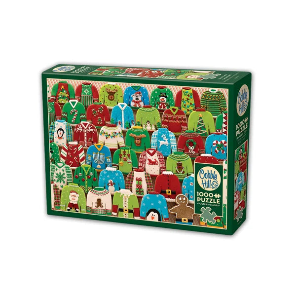 Ugly Xmas Sweaters 1000 Piece Jigsaw Puzzle By Cobble Hill - Puzazzled