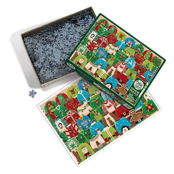 Ugly Xmas Sweaters 1000 Piece Jigsaw Puzzle By Cobble Hill - Puzazzled