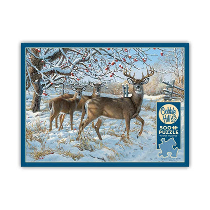 Winter Deer 500 Piece Jigsaw Puzzle By Cobble Hill - Puzazzled