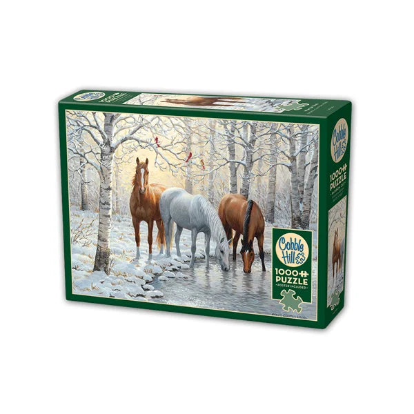 Winter Trio 1000 Piece Jigsaw Puzzle By Cobble Hill - Puzazzled