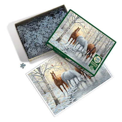 Winter Trio 1000 Piece Jigsaw Puzzle By Cobble Hill - Puzazzled