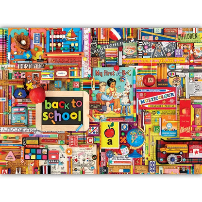 Back to School 1000 Piece Jigsaw Puzzle By Cobble Hill - Puzazzled