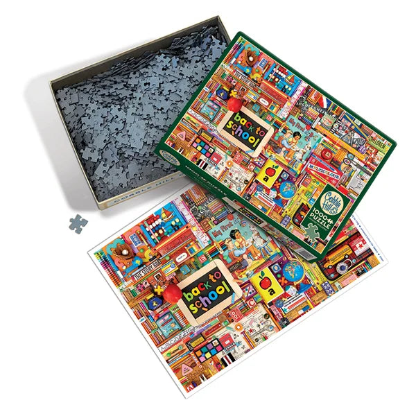 Back to School 1000 Piece Jigsaw Puzzle By Cobble Hill - Puzazzled