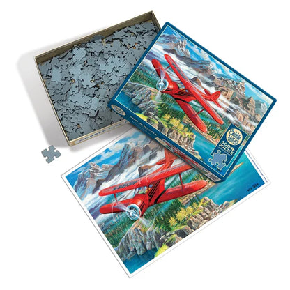 Beechcraft Staggerwing 500 Piece Jigsaw Puzzle By Cobble Hill - Puzazzled