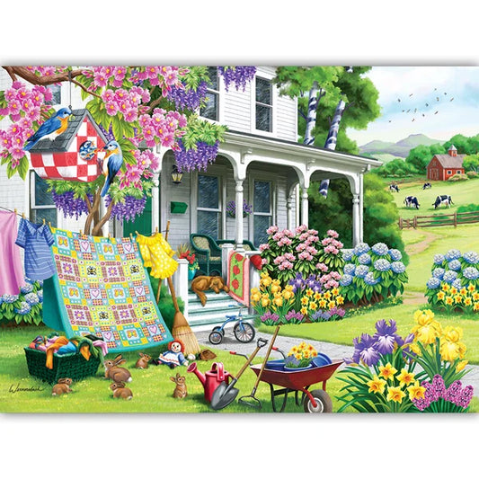 Spring Cleaning 500 Piece Jigsaw Puzzle By Cobble Hill - Puzazzled