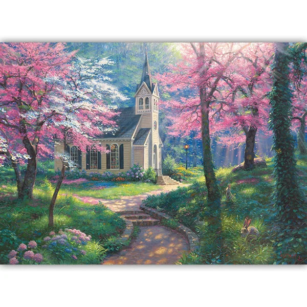 Complete image of the 'Spring's Embrace' jigsaw puzzle by Cobble Hill Puzzles