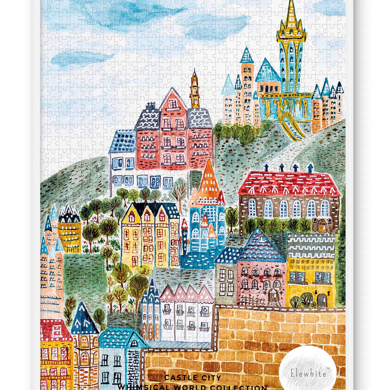 Castle City 1000 Piece Jigsaw Puzzle by Elewhite Art Puzzles