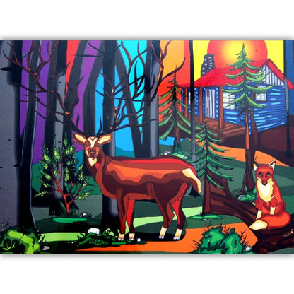  Complete image of the 'My Deer Friend' jigsaw puzzle by JaCaRou Puzzles