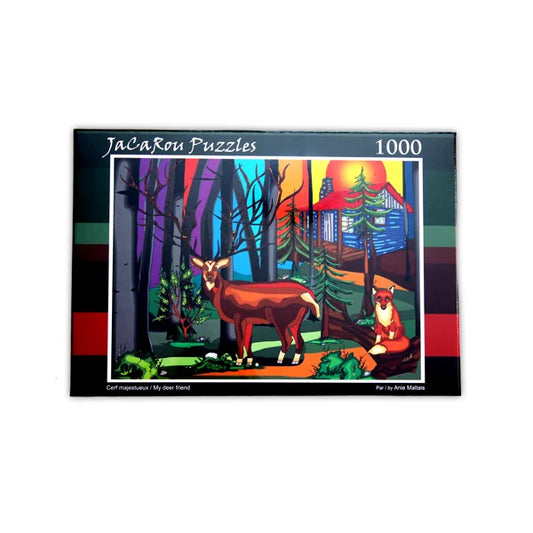 My Deer Friend - 1000 Piece Jigsaw Puzzle by JaCaRou Puzzles - Puzazzled