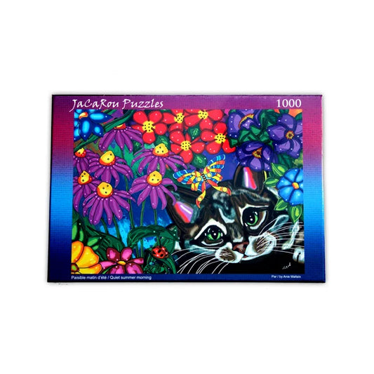 Quiet Summer Morning - 1000 Piece Jigsaw Puzzle by JaCaRou Puzzles - Puzazzled