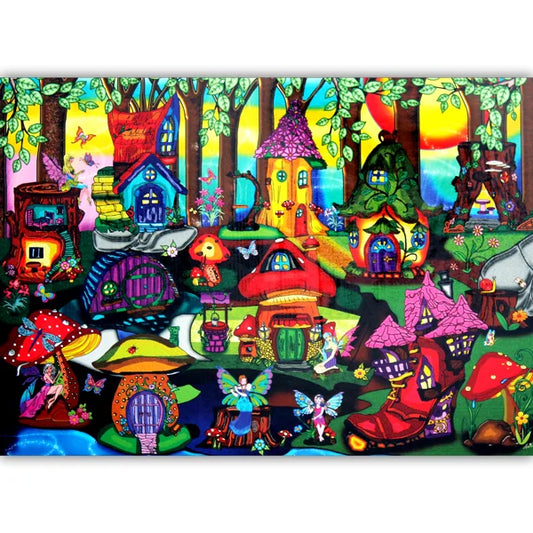 Complete image of the 'The Enchanted Forest' jigsaw puzzle by JaCaRou Puzzles