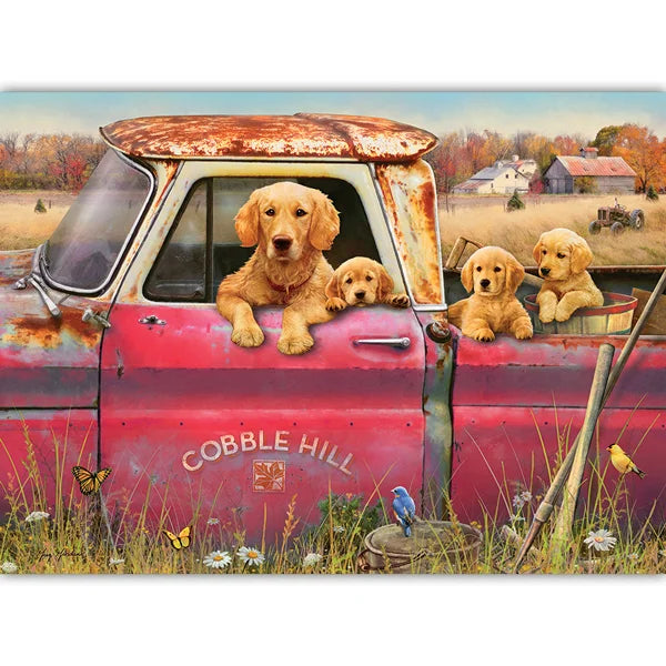 Complete image of the 'Cobble Hill Farm' jigsaw puzzle by Jack Pine Puzzles