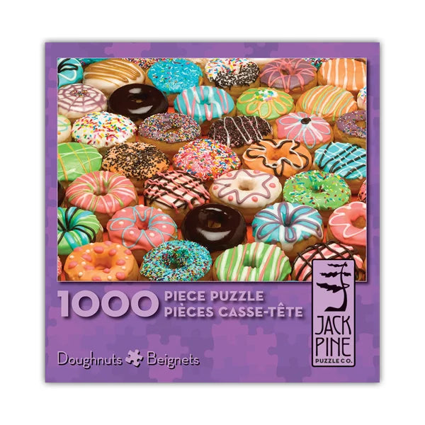 Doughnuts - 1000 Piece Jigsaw Puzzle by Jack Pine - Puzazzled