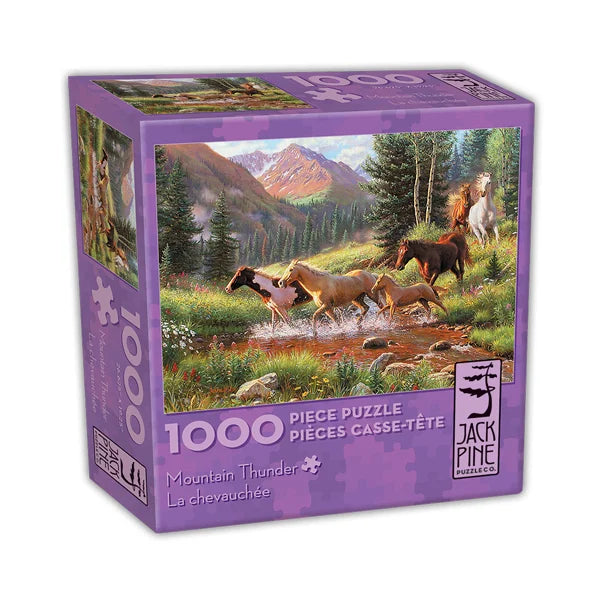 Mountain Thunder - 1000 Piece Jigsaw Puzzle by Jack Pine - Puzazzled