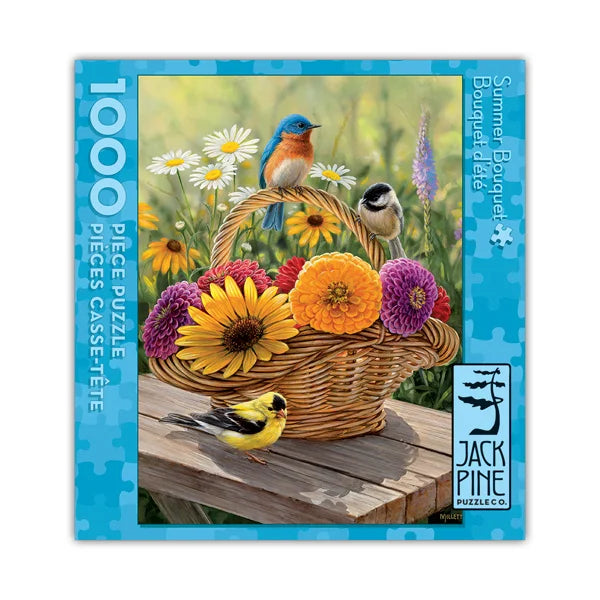 Summer Bouquet - 1000 Piece Jigsaw Puzzle by Jack Pine - Puzazzled