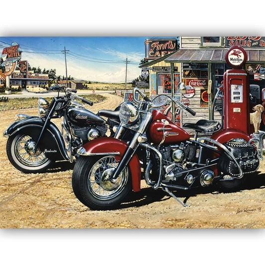 Two for the Road - 1000 Piece Jigsaw Puzzle by Jack Pine - Puzazzled