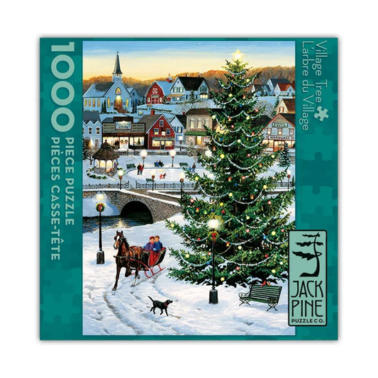 Village Tree - 1000 Piece Jigsaw Puzzle by Jack Pine - Puzazzled