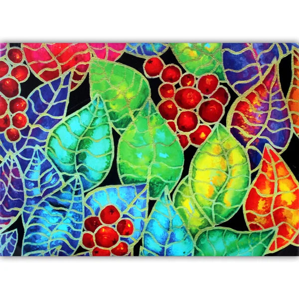 Complete image of the 'Gilded Berries' jigsaw puzzle by Mintyfizz Puzzles