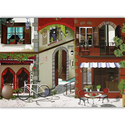 Complete image of the 'Parisian Cafe' jigsaw puzzle by Playful Pastimes