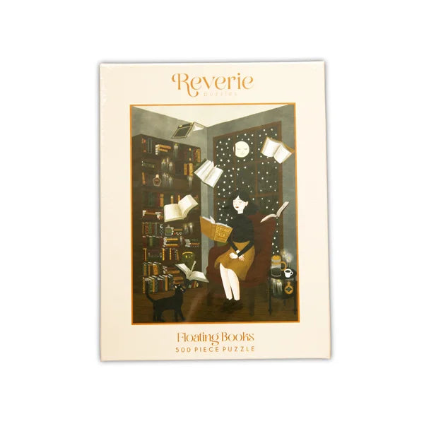 Floating Books - 500 Piece Jigsaw Puzzle by Reverie Puzzles - Puzazzled