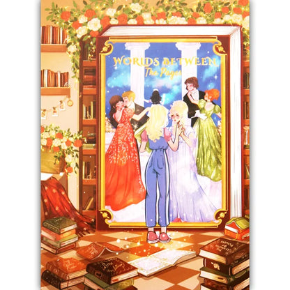 Complete image of the 'Worlds Between The Pages' jigsaw puzzle by Reverie Puzzles
