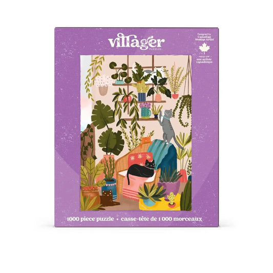 Balcony Cats 1000 Piece Puzzle by Villager Puzzles