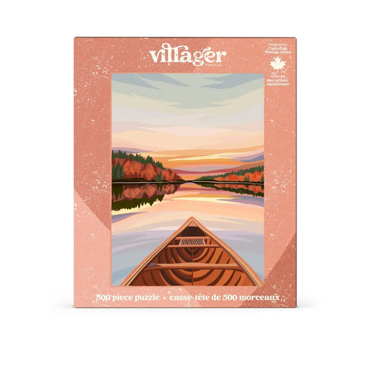 Canoeing At Dawn 500 Piece Puzzle by Villager Puzzles