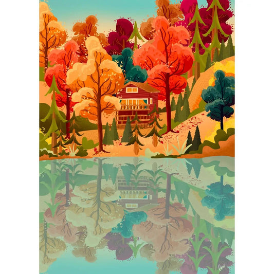 Muskoka Leaves 500 Piece Puzzle by Villager Puzzles