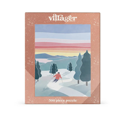 Sunset Ski 500 Piece Puzzle by Villager Puzzles