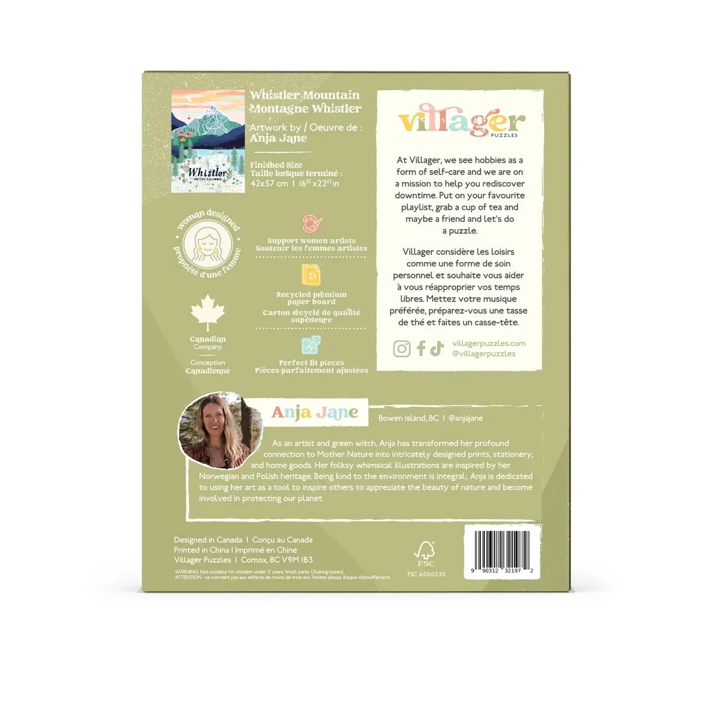 Whistler Mountain 500 Piece Puzzle by Villager Puzzles