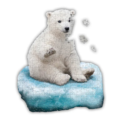 I AM Lil' Polar Bear - 100 Piece Jigsaw Puzzle by Madd Capp Games - Puzazzled