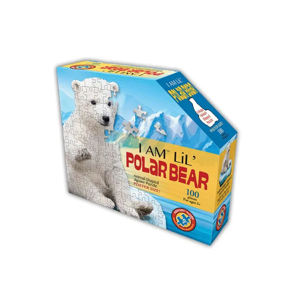 I AM Lil' Polar Bear - 100 Piece Jigsaw Puzzle by Madd Capp Games - Puzazzled