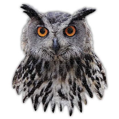 Complete image of the 'I AM Owl' jigsaw puzzle by Madd Capp Puzzles