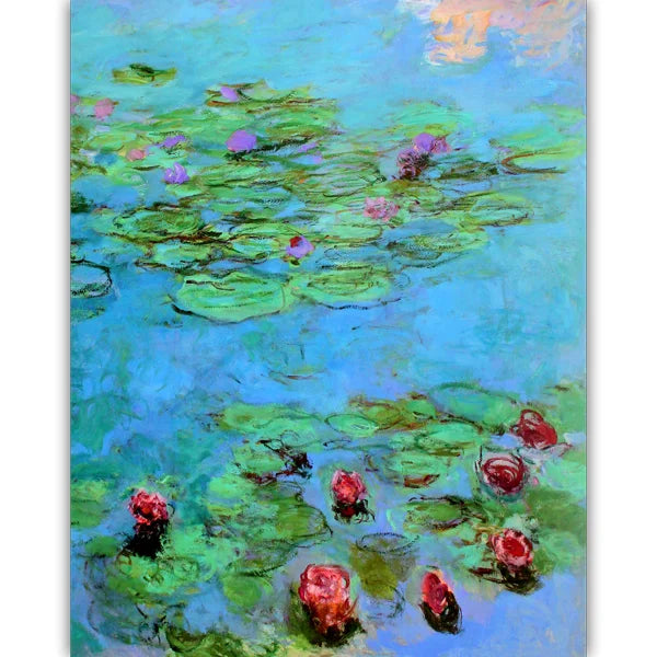   Complete image of the 'Water Lilies' jigsaw puzzle by Pomegranate Puzzles